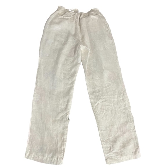 Guess Eco Ilar Linen-Blend Pants Trousers size Large - Picture 3 of 8